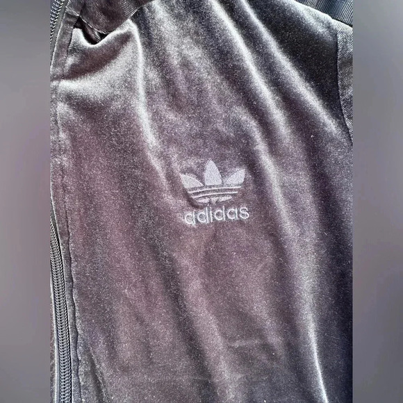 ADIDAS Blue Velvet Firebird Originals Track Full Zip Jacket, Womens Size M - Picture 8 of 8